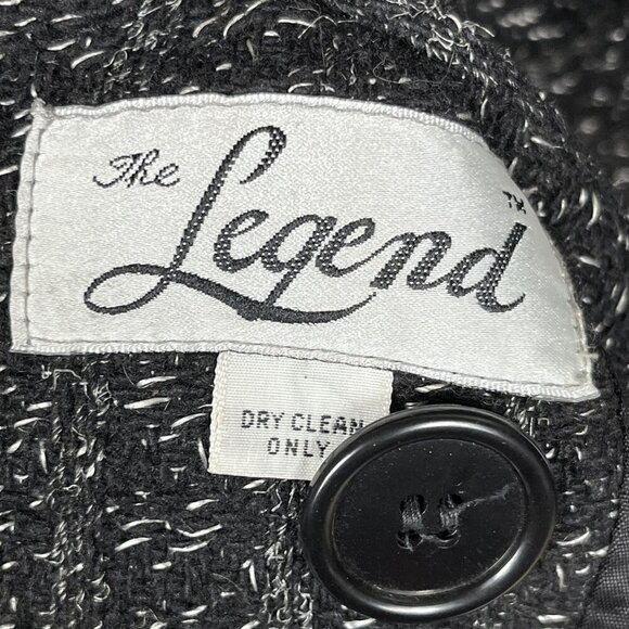 VTG Womens the Legend 65% Wool Double Breasted Gray Peacoat Size 24 - Picture 3 of 6